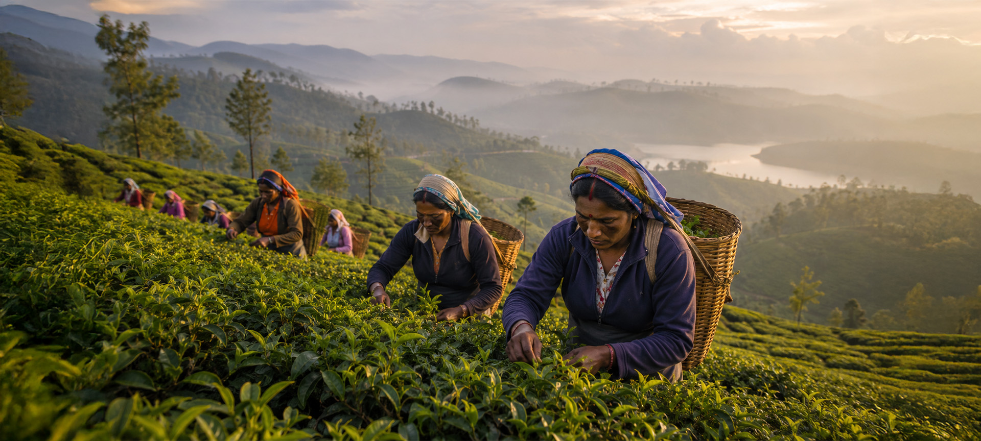Tea pickers in the hill country